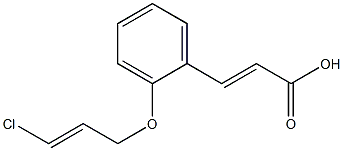 3-{2-[(3-chloroprop-2-en-1-yl)oxy]phenyl}prop-2-enoic acid Structure