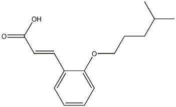 3-{2-[(4-methylpentyl)oxy]phenyl}prop-2-enoic acid Structure