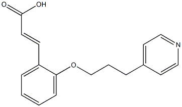 3-{2-[3-(pyridin-4-yl)propoxy]phenyl}prop-2-enoic acid Structure