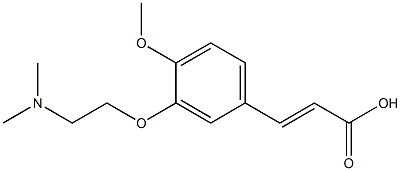 3-{3-[2-(dimethylamino)ethoxy]-4-methoxyphenyl}prop-2-enoic acid Structure