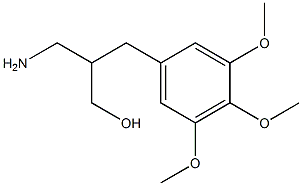 3-amino-2-[(3,4,5-trimethoxyphenyl)methyl]propan-1-ol 구조식 이미지