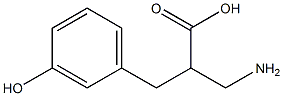 3-amino-2-[(3-hydroxyphenyl)methyl]propanoic acid 구조식 이미지