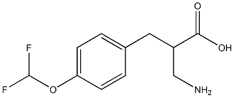 3-amino-2-{[4-(difluoromethoxy)phenyl]methyl}propanoic acid 구조식 이미지