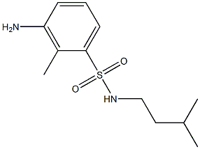 3-amino-2-methyl-N-(3-methylbutyl)benzene-1-sulfonamide Structure