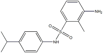 3-amino-2-methyl-N-[4-(propan-2-yl)phenyl]benzene-1-sulfonamide 구조식 이미지