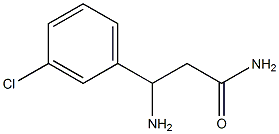3-amino-3-(3-chlorophenyl)propanamide 구조식 이미지