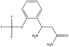 3-amino-3-[2-(trifluoromethoxy)phenyl]propanamide 구조식 이미지