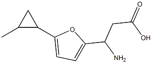 3-amino-3-[5-(2-methylcyclopropyl)-2-furyl]propanoic acid 구조식 이미지