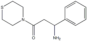 3-amino-3-phenyl-1-(thiomorpholin-4-yl)propan-1-one 구조식 이미지