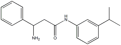 3-amino-3-phenyl-N-[3-(propan-2-yl)phenyl]propanamide Structure
