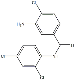3-amino-4-chloro-N-(2,4-dichlorophenyl)benzamide 구조식 이미지