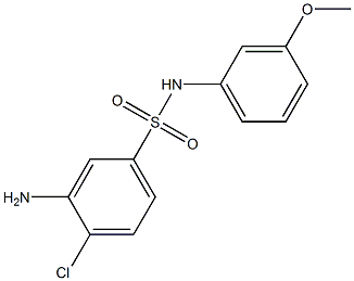 3-amino-4-chloro-N-(3-methoxyphenyl)benzene-1-sulfonamide 구조식 이미지