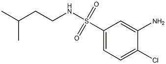 3-amino-4-chloro-N-(3-methylbutyl)benzene-1-sulfonamide 구조식 이미지