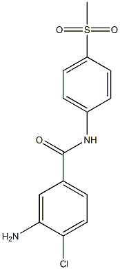 3-amino-4-chloro-N-(4-methanesulfonylphenyl)benzamide 구조식 이미지
