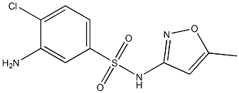 3-amino-4-chloro-N-(5-methyl-1,2-oxazol-3-yl)benzene-1-sulfonamide Structure