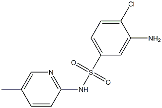 3-amino-4-chloro-N-(5-methylpyridin-2-yl)benzene-1-sulfonamide Structure