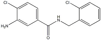 3-amino-4-chloro-N-[(2-chlorophenyl)methyl]benzamide 구조식 이미지