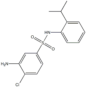 3-amino-4-chloro-N-[2-(propan-2-yl)phenyl]benzene-1-sulfonamide 구조식 이미지