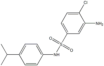 3-amino-4-chloro-N-[4-(propan-2-yl)phenyl]benzene-1-sulfonamide Structure