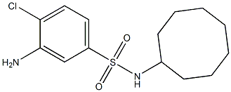 3-amino-4-chloro-N-cyclooctylbenzene-1-sulfonamide 구조식 이미지