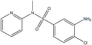 3-amino-4-chloro-N-methyl-N-(pyridin-2-yl)benzene-1-sulfonamide 구조식 이미지