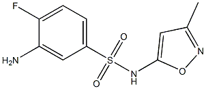 3-amino-4-fluoro-N-(3-methyl-1,2-oxazol-5-yl)benzene-1-sulfonamide 구조식 이미지