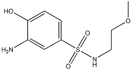 3-amino-4-hydroxy-N-(2-methoxyethyl)benzene-1-sulfonamide 구조식 이미지