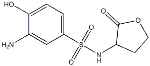 3-amino-4-hydroxy-N-(2-oxooxolan-3-yl)benzene-1-sulfonamide Structure