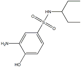 3-amino-4-hydroxy-N-(pentan-3-yl)benzene-1-sulfonamide 구조식 이미지