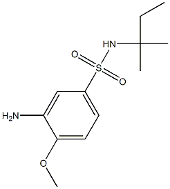 3-amino-4-methoxy-N-(2-methylbutan-2-yl)benzene-1-sulfonamide 구조식 이미지