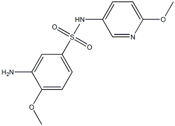 3-amino-4-methoxy-N-(6-methoxypyridin-3-yl)benzene-1-sulfonamide Structure