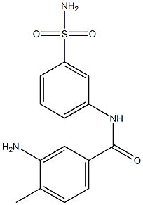 3-amino-4-methyl-N-(3-sulfamoylphenyl)benzamide 구조식 이미지