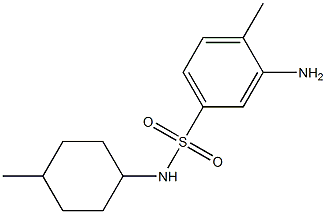 3-amino-4-methyl-N-(4-methylcyclohexyl)benzene-1-sulfonamide 구조식 이미지