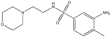 3-amino-4-methyl-N-[2-(morpholin-4-yl)ethyl]benzene-1-sulfonamide 구조식 이미지