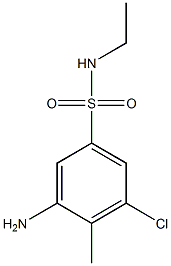 3-amino-5-chloro-N-ethyl-4-methylbenzene-1-sulfonamide Structure