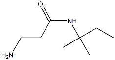 3-amino-N-(1,1-dimethylpropyl)propanamide 구조식 이미지