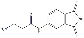 3-amino-N-(1,3-dioxo-2,3-dihydro-1H-isoindol-5-yl)propanamide 구조식 이미지