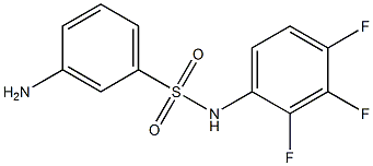 3-amino-N-(2,3,4-trifluorophenyl)benzene-1-sulfonamide 구조식 이미지