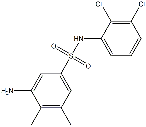 3-amino-N-(2,3-dichlorophenyl)-4,5-dimethylbenzene-1-sulfonamide 구조식 이미지