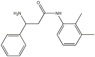 3-amino-N-(2,3-dimethylphenyl)-3-phenylpropanamide Structure