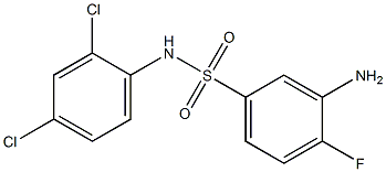 3-amino-N-(2,4-dichlorophenyl)-4-fluorobenzene-1-sulfonamide 구조식 이미지