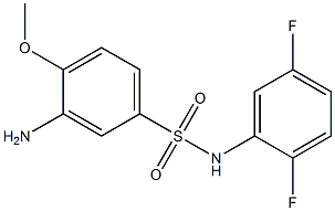 3-amino-N-(2,5-difluorophenyl)-4-methoxybenzene-1-sulfonamide 구조식 이미지