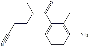 3-amino-N-(2-cyanoethyl)-N,2-dimethylbenzamide Structure