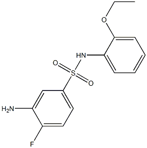 3-amino-N-(2-ethoxyphenyl)-4-fluorobenzene-1-sulfonamide 구조식 이미지