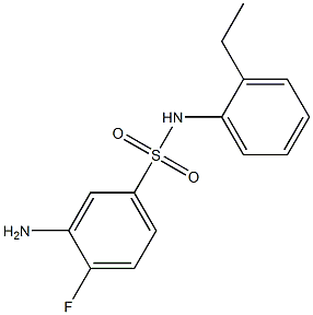 3-amino-N-(2-ethylphenyl)-4-fluorobenzene-1-sulfonamide Structure