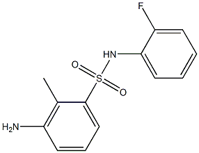 3-amino-N-(2-fluorophenyl)-2-methylbenzene-1-sulfonamide Structure