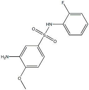 3-amino-N-(2-fluorophenyl)-4-methoxybenzene-1-sulfonamide Structure