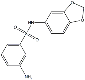 3-amino-N-(2H-1,3-benzodioxol-5-yl)benzene-1-sulfonamide 구조식 이미지