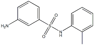 3-amino-N-(2-methylphenyl)benzene-1-sulfonamide 구조식 이미지