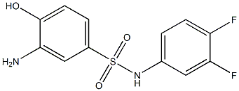 3-amino-N-(3,4-difluorophenyl)-4-hydroxybenzene-1-sulfonamide 구조식 이미지